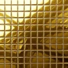 Ilcom Mosaïque en verre sur filet pour salle de bain ou cuisine 30 cm x 30 cm - Pure gold