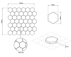 Ilcom Mosaïque en verre sur filet pour salle de bain et cuisine 30.3 cm x 30 cm - White Lava