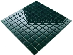 Mosaïque en verre sur filet pour salle de bain ou cuisine 30 cm x 30 cm - Green ice-Ilcom