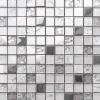 Ilcom Mosaïque en verre sur filet pour salle de bain ou cuisine 30 cm x 30 cm - Mixture