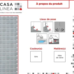 Casa Linéa MOSAÏQUE Gris 1 PLAQUE 32,7 x 32,7 CM CASA LINEA