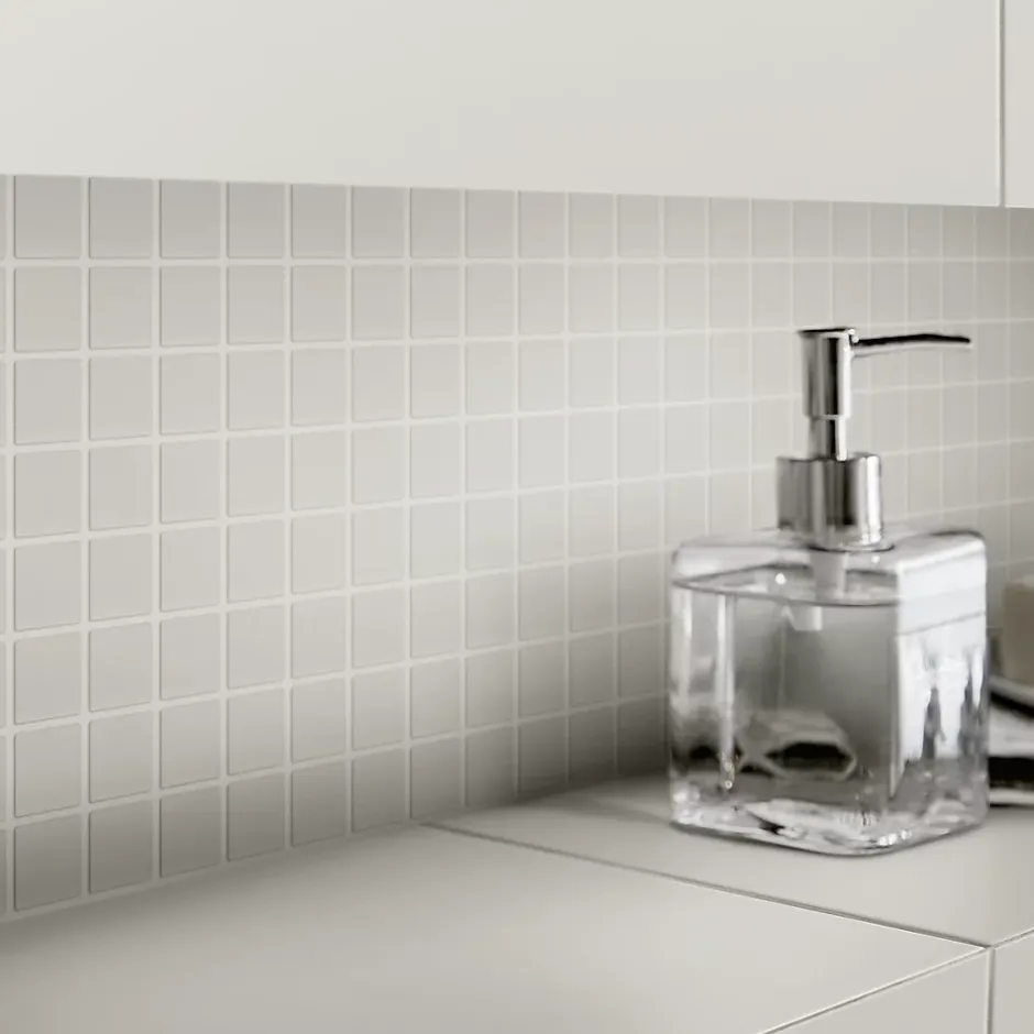 Mosaïque gris chaud 30x30cm Plain carré-GoodHome Outlet