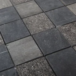 GoodHome Mosaïque gris clair 30x30cm Blue stone carré