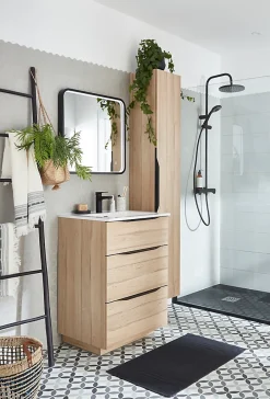 GoodHome Mosaïque gris clair 30x30cm Plain