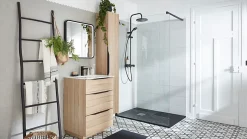 GoodHome Mosaïque gris clair 30x30cm Plain