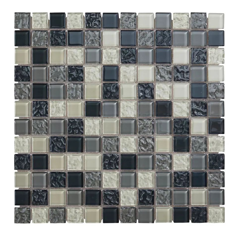 Colours Mosaïque gris et blanc 30 x 30 cm Calabria