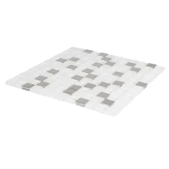 Mosaïque gris et blanc 32 x 32 cm Prate-GoodHome Online