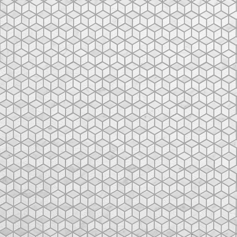 Mosaïque gris et blanc 25,3x29,3cm Ultimate marble-GoodHome Outlet