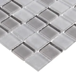 GoodHome Mosaïque gris 30x30cm Glina