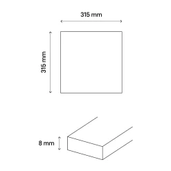 Mosaïque ivoire 31,5x31,5cm Malaca-GoodHome Best