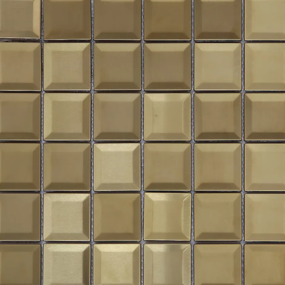 Mosaïque laiton doré 30x30cm Manza-GoodHome Best