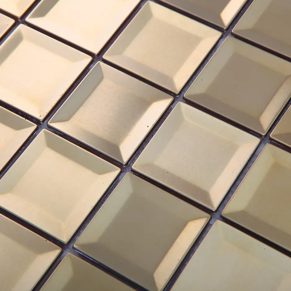 Mosaïque laiton doré 30x30cm Manza-GoodHome Best