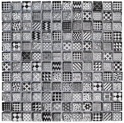 Mosaïque Mardryo silver 2,3 x 2,3 cm-Casa Linea Outlet