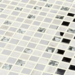 Colours Mosaïque Mecine gris 30 x 30 cm