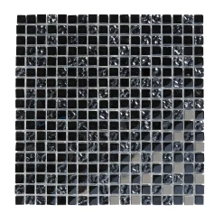 Mosaïque Milaino 30 x 30 cm noir-Colours Hot