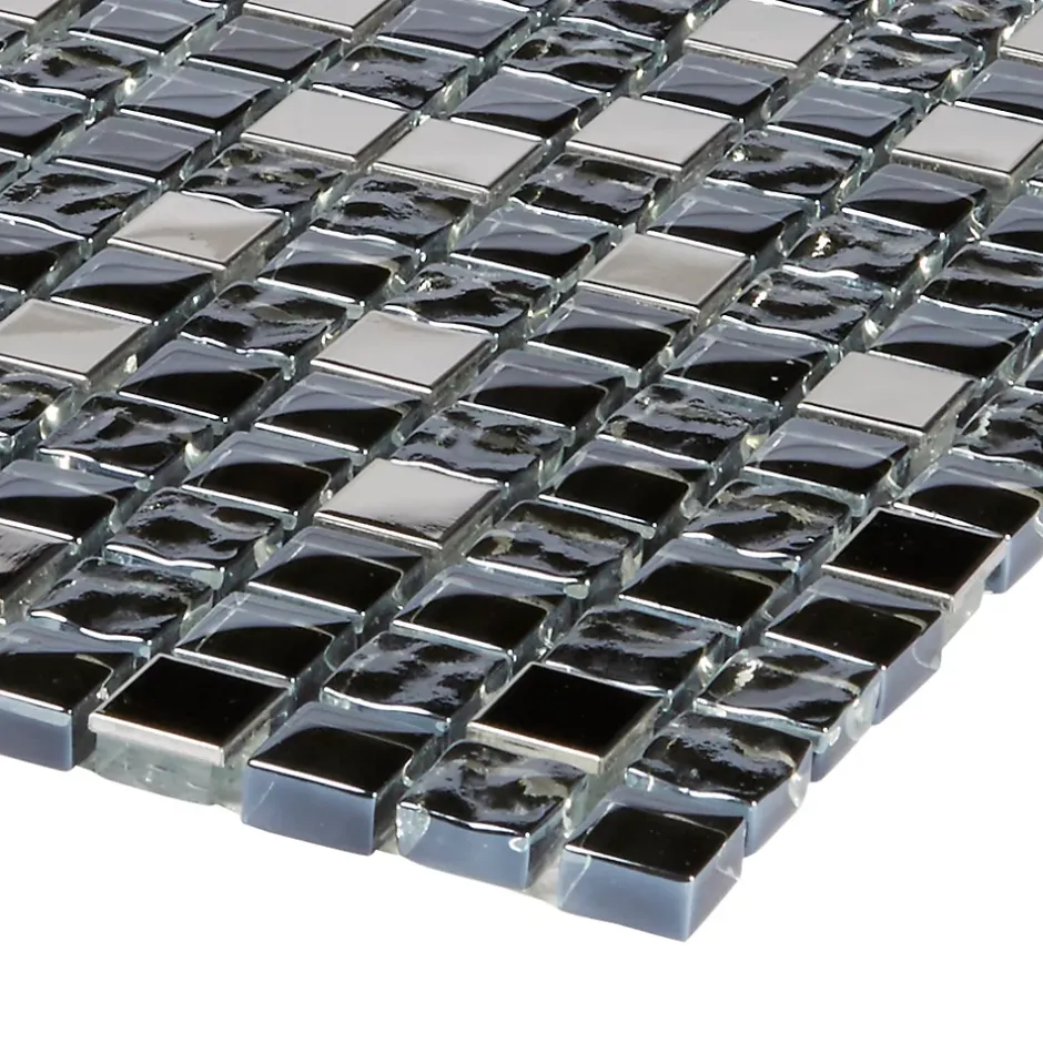 Mosaïque Milaino 30 x 30 cm noir-Colours Hot