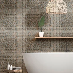 Mosaïque multi-couleur mat 30 x 30 cm Denali