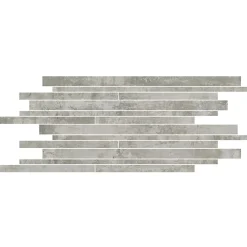 Mosaïque murale en grès cérame émaillé effet béton gris mat L.60 x l.30 cm x ép.8 mm, Malt- Clearance