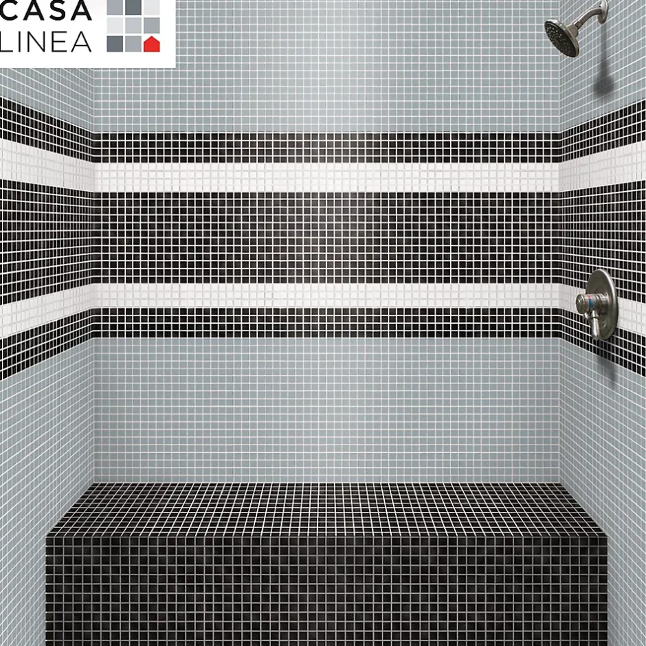 MOSAÏQUE NOIR 1 PLAQUE 32,7 x 32,7 CM CASA LINEA-Casa Linéa Online