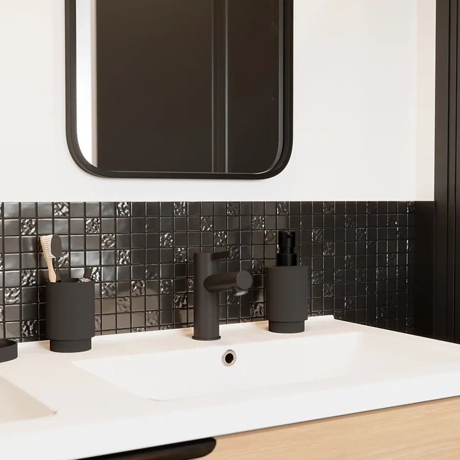 Colours Mosaïque noir 30 x 30 cm Flourencia