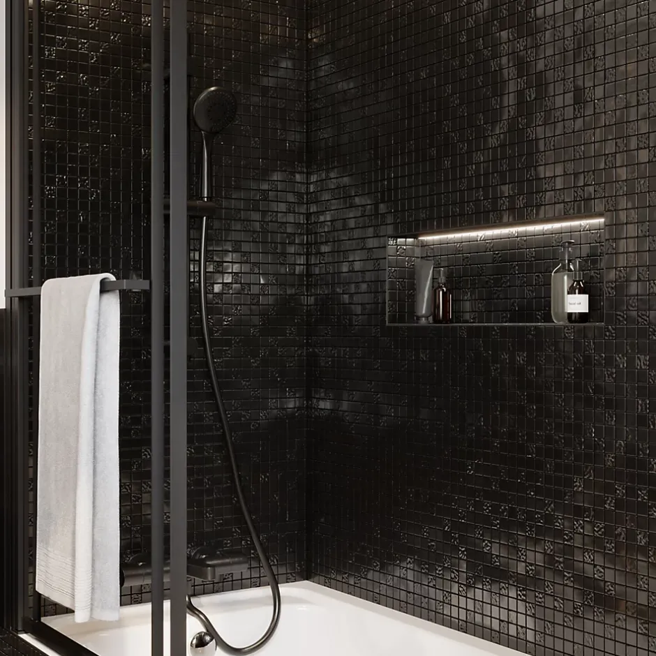 Colours Mosaïque noir 30 x 30 cm Flourencia