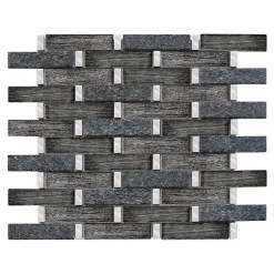 Mosaïque noir Jewel Black 30 x 33,5 cm-Casa Linea Best