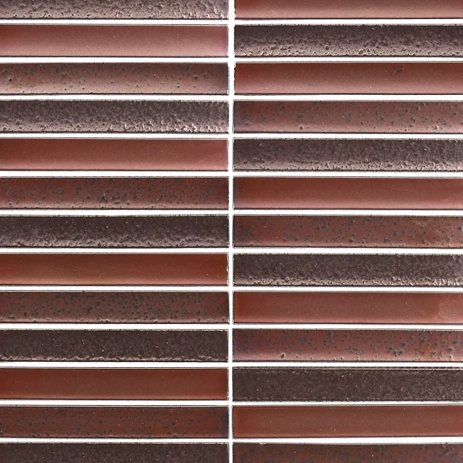 Lux Mosaic Mosaïque pour salle de bains et cuisine Kit-Kat Piano Ossido 29,6 x 29,9 cm Intérieur/Extérieur