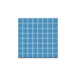 Gioia Materia Mosaïque Pâte de verre UNICOLOR PISCINE CARRÉ couleur : Deva Anti-dérapant Classe 3 boite de 1.54 m2
