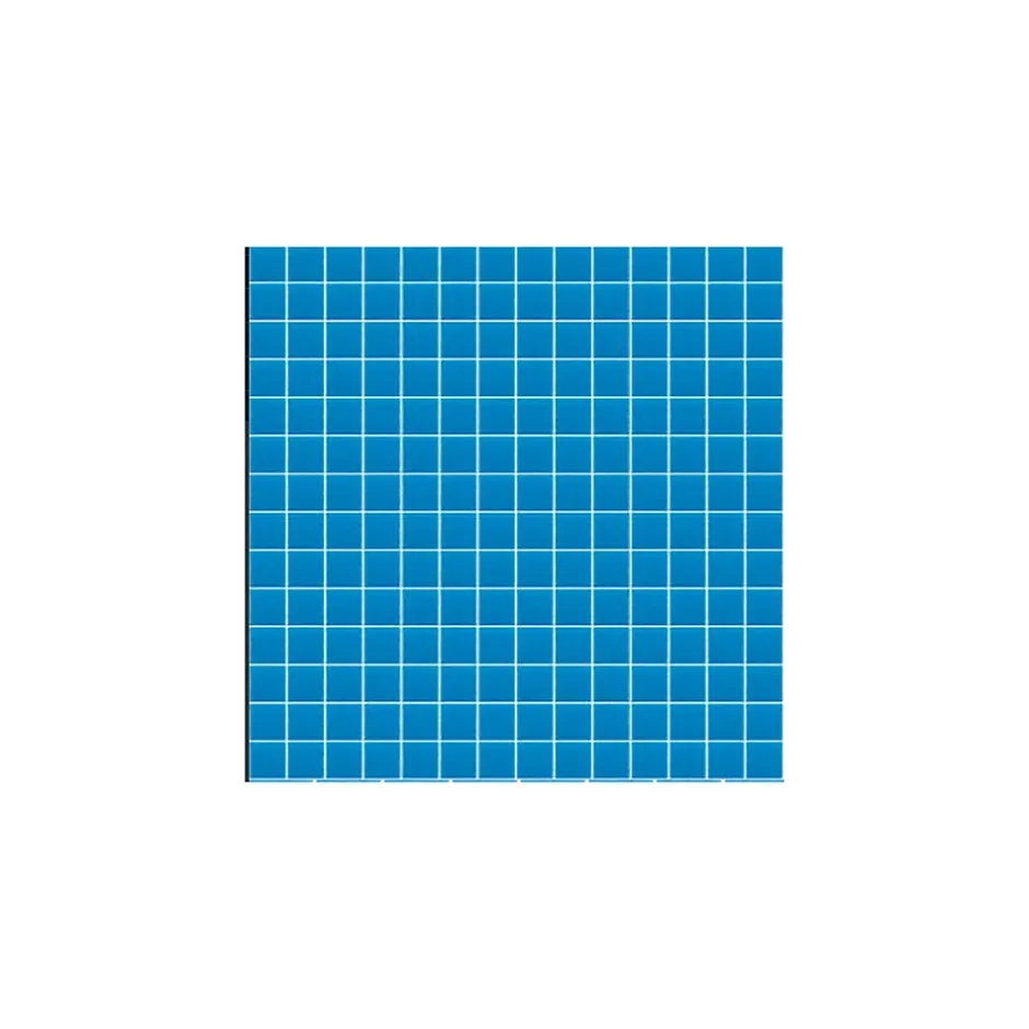 Mosaïque Pâte de verre UNICOLOR PISCINE CARRÉ couleur : Ebro Brillant / Poli boite de 2 m2-Gioia Materia Clearance