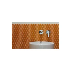 Gioia Materia Mosaïque pâte de verre UNICOLOR HEXAGONE 2.6x2.2cm couleur : 166 Satiné boite de 2 m2