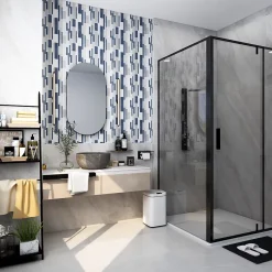 Mosaïque Rennell gris 30 x 30 cm-GoodHome New