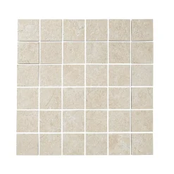 Colours Mosaïque sol et mur beige 30 x 30 cm Soft Lime Stone