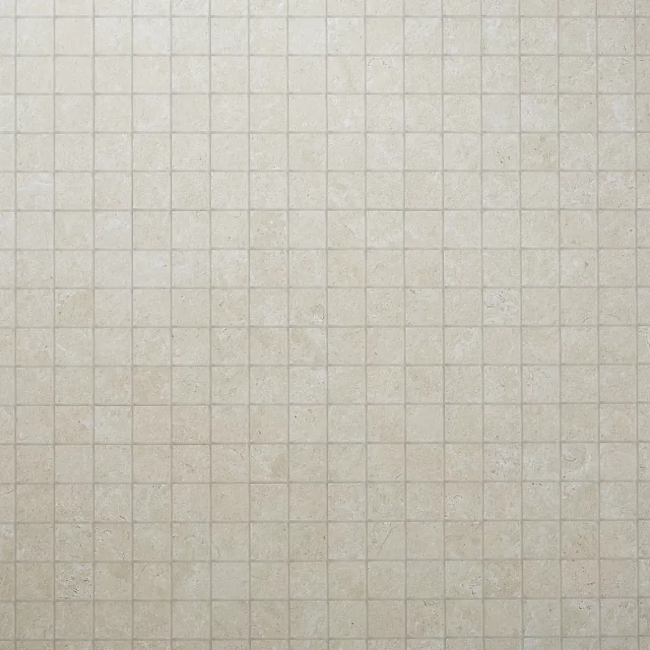 Colours Mosaïque sol et mur beige 30 x 30 cm Soft Lime Stone