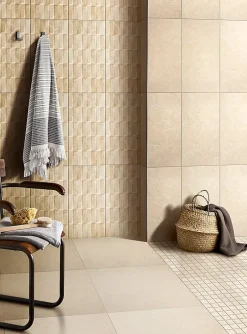 Colours Mosaïque sol et mur beige 30 x 30 cm Soft Lime Stone