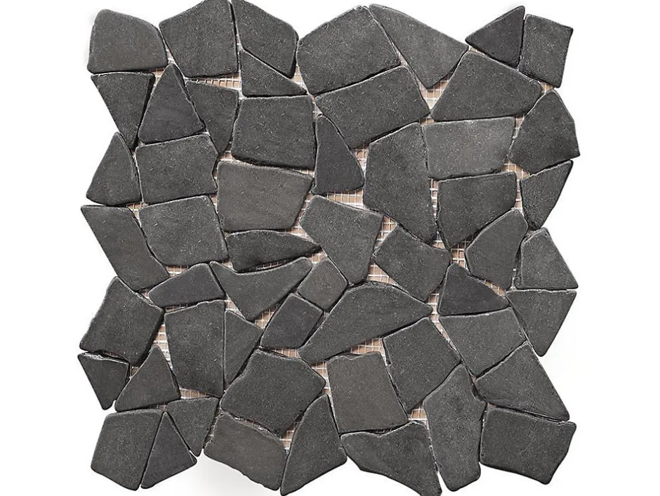 Mosaïque sol et mur en marbre gris - pack de 1m² (dalles de 30x30 cm) - MOLI-Vente-unique Best