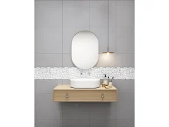 Mosaïque sol et mur en marbre crème - pack de 1m² (11 dalles de 30x30 cm) - POESY-Vente-unique