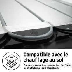 Mosaïque sol et mur en pierre gris clair L.30,5 x l.30,5 cm x ép.8 mm, Malaca