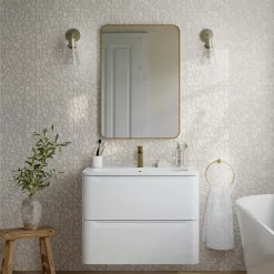 Mosaïque sol et mur en pierre beige L.31,5 x 31,5 cm x ép.8 mm, Bohai