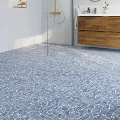 Mosaïque sol et mur en pierre anthracite L.31,5 x l.31,5 cm x ép.8 mm, Bohai