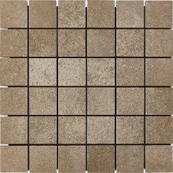 Mosaïque sol et mur grège effet béton L.30 x l.30 cm x ép.10 mm, Kontainer-GoodHome