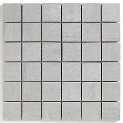Casa Bella Mosaïque sol et mur gris 30 x 30 cm Oikos