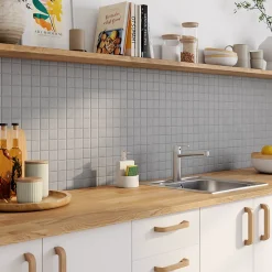 Casa Bella Mosaïque sol et mur gris 30 x 30 cm Oikos