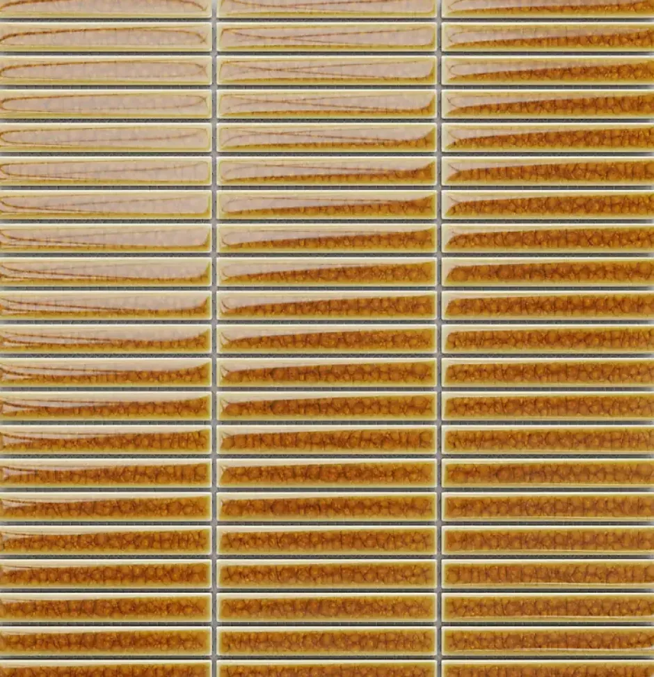 Mosaïque sur résille pour salle de bain et cuisine en céramique 29.0 cm x 28.2 cm - Curcuma-Ilcom Outlet