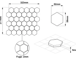 Mosaïque sur résille pour salle de bain et cuisine en céramique 32.3 cm x 27.7 cm - Deep Green-Ilcom Online