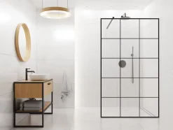 Mosaïque sur résille pour salle de bain et cuisine en céramique 28.2 cm x 29 cm - White bamboo-Ilcom