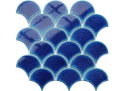 Mosaïque sur résille pour salle de bain et cuisine en céramique 28.5 cm x 29.0 cm - Blue sky-Ilcom