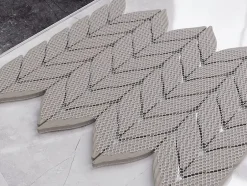 Ilcom Mosaïque sur résille pour salle de bain et cuisine en céramique 27.6 cm x 33.2 cm - Marble sparrow