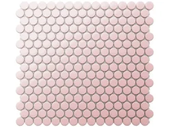 Ilcom Mosaïque sur résille pour salle de bain et cuisine en céramique 29.3 cm x 31.7 cm - Pink panther