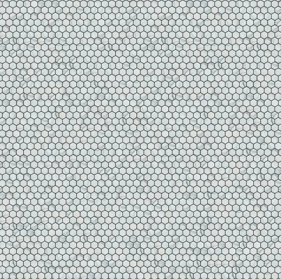Mosaïque sur résille pour salle de bain et cuisine en céramique 30 cm x 26 cm - Marble hive-Ilcom
