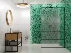 Ilcom Mosaïque sur résille pour salle de bain et cuisine en céramique 31.2 cm x 27 cm- Jungle nature hive